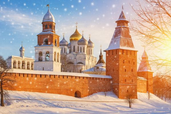 Новгородские каникулы, 5 дней + ж/д, новогодний заезд